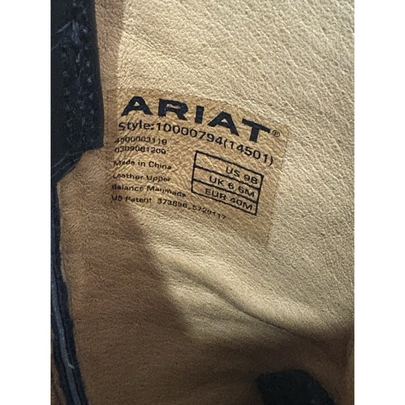 Women's Ariat Heritage Roper Western Boots Black Size 9B - Picture 8 of 8